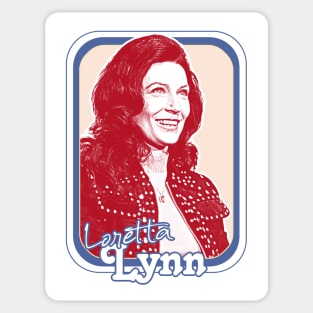 Loretta Lynn // Retro Style Country Music Fan Art Design Sticker